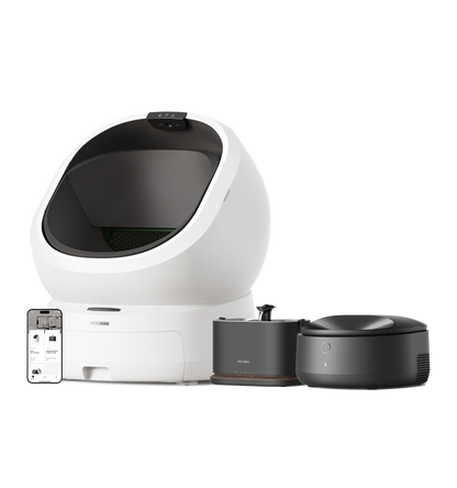 Luma Smart Litter Box & Polar Smart Wet Food Feeder & Dockstream 2 Smart Fountain