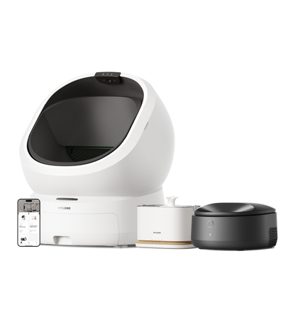 Luma Smart Litter Box & Polar Smart Wet Food Feeder & Dockstream 2 Smart Fountain