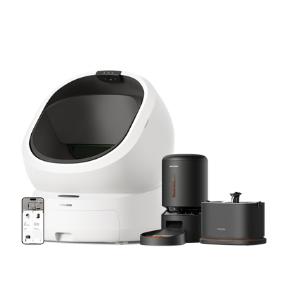 Luma Smart Litter Box & Granary Smart Camera Feeder & Dockstream 2 Smart Fountain