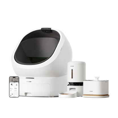 Luma Smart Litter Box & Granary Smart Camera Feeder & Dockstream 2 Smart Fountain